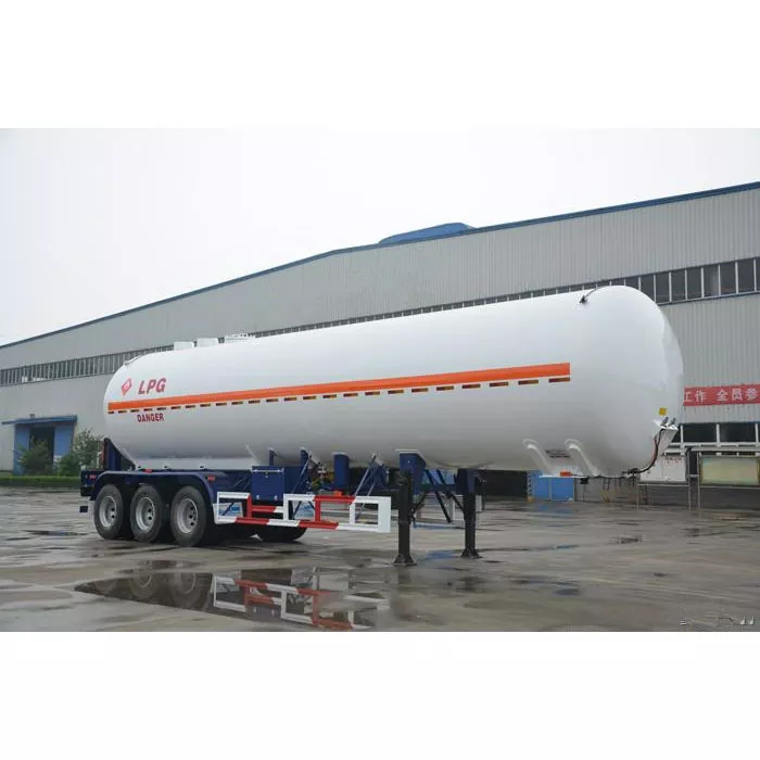 50cbm 3-axle Lpg டேங்கர் செமிட்ரெய்லர் யூரோ ஸ்டாண்டர்ட் வால்வுகள்